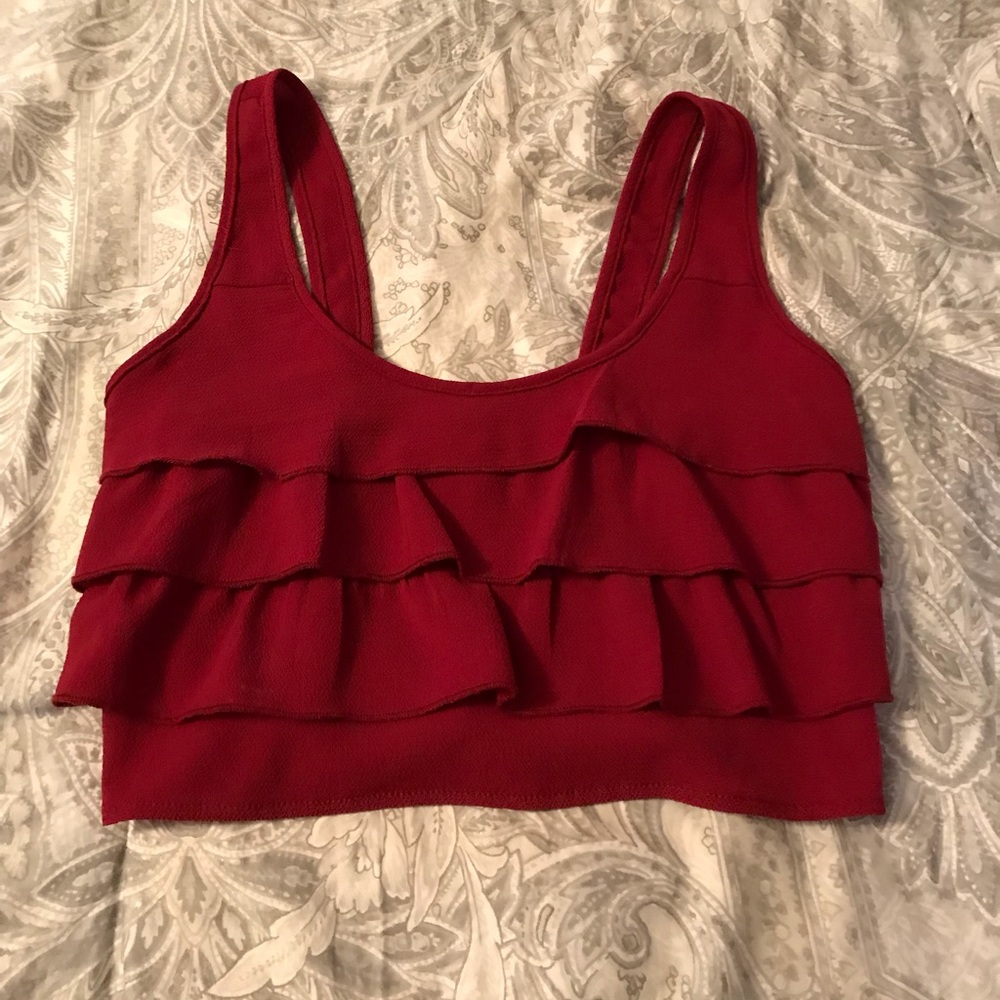 Frilled tank top